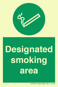 Designated smoking area